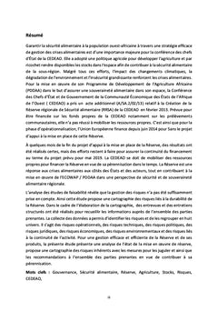 La gouvernance de la sécurité alimentaire en Afrique de l'Ouest