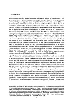 La gouvernance de la sécurité alimentaire en Afrique de l'Ouest