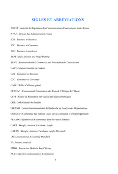 Contribution à la mise en place d'une fiscalité de l'économie numérique dans l'espace CEDEAO