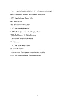 Contribution à la mise en place d'une fiscalité de l'économie numérique dans l'espace CEDEAO