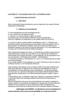 Les Déterminants du recours à l'automédication au NORD-KIVU en RDCongo