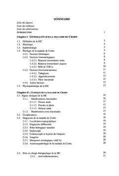Maladie de Crohn: étude épidémiologique