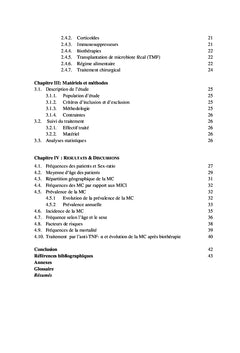 Maladie de Crohn: étude épidémiologique