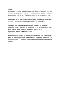 Maladie de Crohn: étude épidémiologique