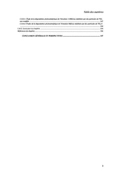 Dégradation de polluants organiques par photocatalysé hétérogène
