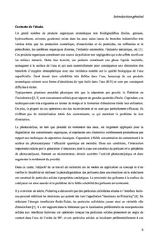 Dégradation de polluants organiques par photocatalysé hétérogène