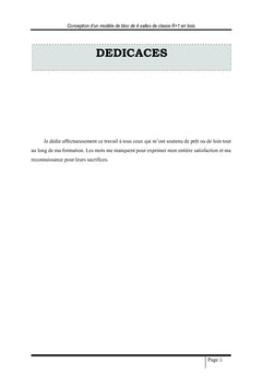 Conception d'un modèle de bloc de quatre salles de classe R+1 en bois