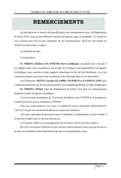 Conception d'un modèle de bloc de quatre salles de classe R+1 en bois