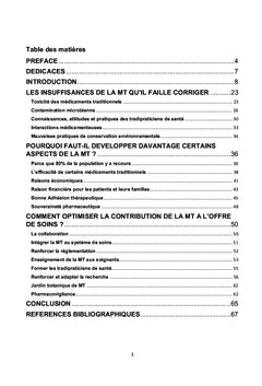 Pourquoi les Médecins devraient s'intéresser à la Médecine Traditionnelle