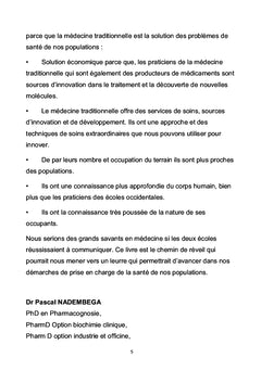 Pourquoi les Médecins devraient s'intéresser à la Médecine Traditionnelle