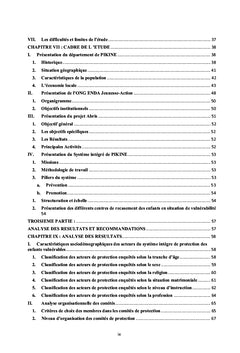 Analyse de l'efficacité du Système Intégré de Protection des Enfants