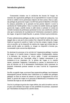 La politique de contrôle au sein des organisations publiques
