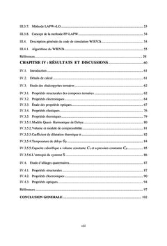 Etude des propriétés physique des chalcopyrites ternaire et quaternair