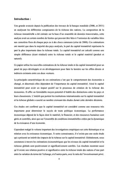 Impacts du capital immatériel sur la richesse des nations