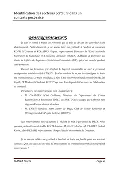 Identification des secteurs porteurs dans un contexte post-crise