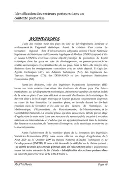 Identification des secteurs porteurs dans un contexte post-crise