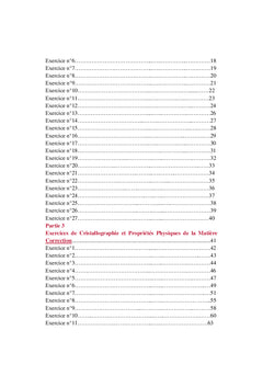 Cristallographie et Propriétés Physiques de la Matière