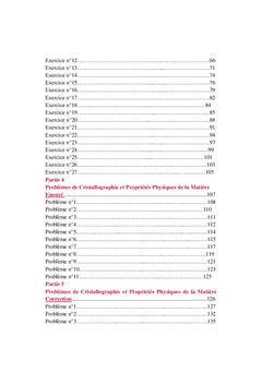 Cristallographie et Propriétés Physiques de la Matière