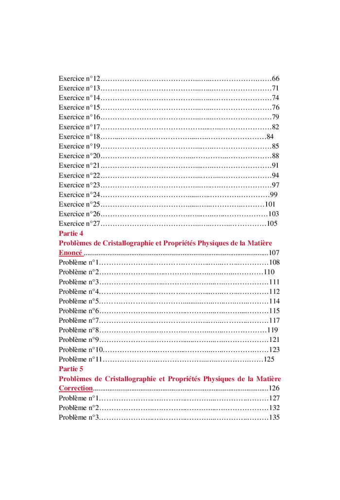 Cristallographie et Propriétés Physiques de la Matière
