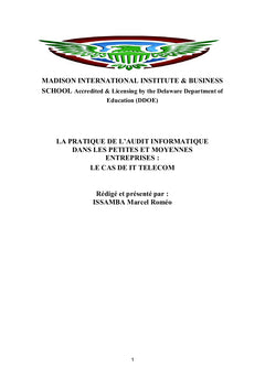 La pratique de l'audit informatique dans les petites et moyennes entreprises