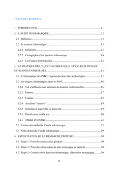 La pratique de l'audit informatique dans les petites et moyennes entreprises