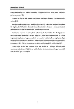 Bioremédiation des eaux polluées en Zinc (II) par les racines