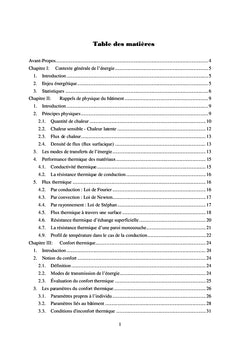 Thermique des bâtiments
