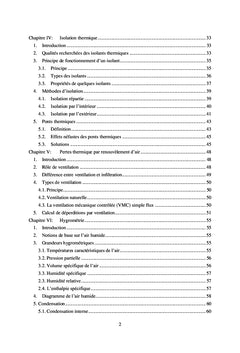Thermique des bâtiments