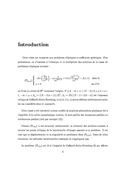 Résolution des équations elliptiques avec exposant critique