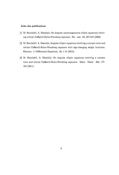 Résolution des équations elliptiques avec exposant critique