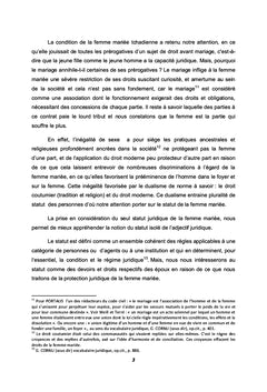 La protection juridique de la femme mariée en droit tchadien