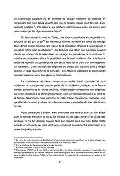 La protection juridique de la femme mariée en droit tchadien