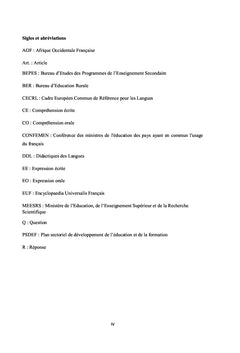 Les compétences communicatives en français au Burundi