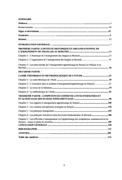 Les compétences communicatives en français au Burundi