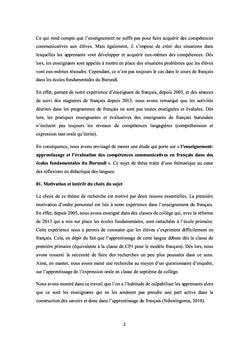 Les compétences communicatives en français au Burundi