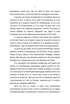 Introduction à l'herméneutique véritative