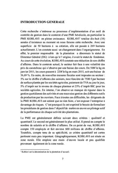 Implémentation d'un outil de contrôle de gestion dans une PME