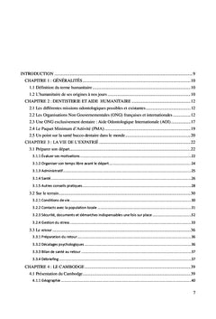 L'humanitaire en dentisterie