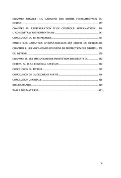 Droits fondamentaux et pratique de l'application des peines au Sénégal