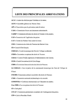 Droits fondamentaux et pratique de l'application des peines au Sénégal