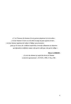 Droits fondamentaux et pratique de l'application des peines au Sénégal