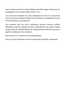Poésie orale bamanan du Bèlèdougou et éducation traditionnelle