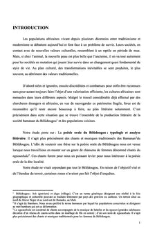 Poésie orale bamanan du Bèlèdougou et éducation traditionnelle