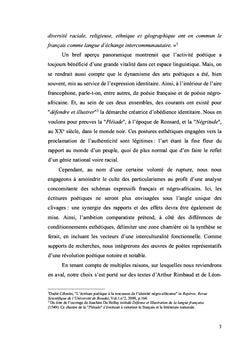 Rimbaud et Damas: Étude de Poétiques et d'Esthetiques comparées