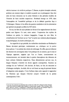Rimbaud et Damas: Étude de Poétiques et d'Esthetiques comparées