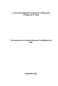 La clé du développement économique de l'Afrique du 21e siècle