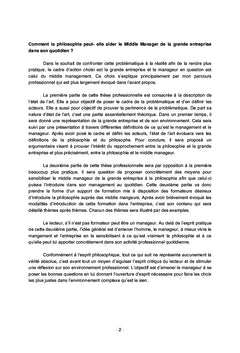 Philosophie et management