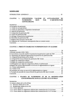 Réédifier le patrimoine bâti vétuste en Algérie- cas du centre d'Oran