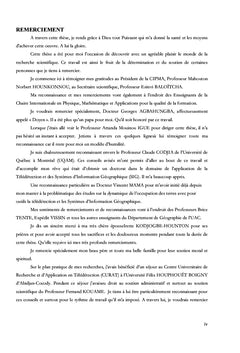 Etats de l'occupation du sol de la Basse Vallée de l'Ouémé : sud-Bénin
