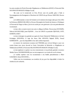 Etats de l'occupation du sol de la Basse Vallée de l'Ouémé : sud-Bénin